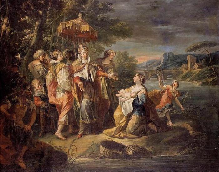 Gaspare Diziani Finding of Moses France oil painting art